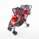 STROLLER FOR TWINS-RED