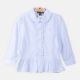 GIRLS TOP SKY BLUE FRILL