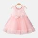 FANCY FROCK PINK RIBBED BOW