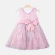 FANCY FROCK DUSTY PINK BOW SHIMMER