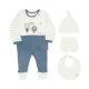 BABY BOY GIFT SET BLUE ROBOTS