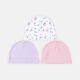 BABY CAP PK-3 SOFT FLORAL