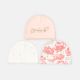 BABY CAPS PK-3 FLORAL PRINCESS