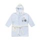 BATH GOWN SKY BLUE ROBOTIC GAMES HOODED