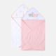 BATH TOWEL PINK BUNNY HOODED