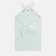 BATH TOWEL SEA GREEN RABBIT UNISEX