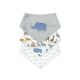 BIBS BANDANA PK-3 WHITE ANIMAL KINGDOM