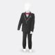 BOY COAT SUIT BLACK