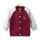 BOY JACKET BERRY RED FLEECE BEAR