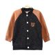 BOY JACKET CHARCOAL FLEECE BEAR