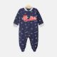 BOY ROMPER NAVY BLUE BASEBALL THEME