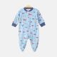 BOY ROMPER LIGHT BLUE VEHICLES THEME