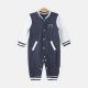 BOY ROMPER NAVY BLUE COLOR BLOCKED