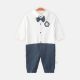 BOY ROMPER NAVY BOW