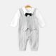 BOY ROMPER GREY DOTTED WAIST COAT