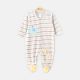 BOY ROMPER MULTI SHADE STRIPES FLEECE