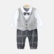 BOY ROMPER CLASSIC GREY CHECK