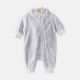 BOY ROMPER GREY RABBIT FURRY HOODED