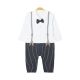 BOY ROMPER NAVY STRIPED