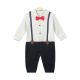 BOY ROMPER BLACK GENTLEMAN