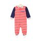 BOY ROMPER ORANGE STRIPED STAR