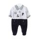 BOY ROMPER MELANGE VELVET GOLF