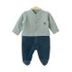 BOY ROMPER OLIVE GREEN NUT FLEECE