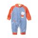 BOY ROMPER GREY WOOLEN HAPPY BEAR HOODED