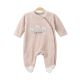 BOY ROMPER BEIGE VELVET FUN RIDES