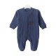 BOY ROMPER PEACOCK BLUE MUSHROOM