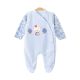 BOY ROMPER SKY BLUE KING BEAR FLEECE