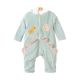 BOY ROMPER MINT GREEN SHERPA FUR LION HOODED