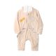 BOY ROMPER BEIGE SHERPA FUR LION HOODED