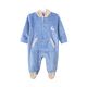 BOY ROMPER CERULEAN VELVET REINDEER