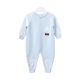 BOY ROMPER SKY BLUE WOOLEN STRIPES STAR