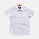 BOY SHIRT BLUE STRIPED SHORT-SLEEVE