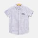 BOY SHIRT LIGHT BLUE STRIPED SHORT-SLEEVE