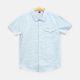 BOY SHIRT MINT GREEN STRIPED HALF-SLEEVE 