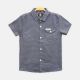 BOY SHIRT BLUE STRIPED HALF-SLEEVE