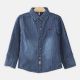 BOY SHIRT LIGHT STRIPPED DENIM