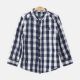 BOY SHIRT WHITE & BLUE CHECKERED