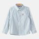 BOY SHIRT STRIPED BUTTON DOWN COLLAR