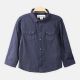 BOY SHIRT NAVY BLUE TEXTURE