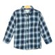 BOY SHIRT NAVY TARTAN CHECK