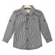 BOY SHIRT BLACK PIN CHECK