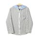 BOY SHIRT BLACK STRIPED HOODED