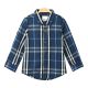 BOY SHIRT BLUE PLAID CHECK