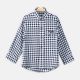 BOY SHIRT DARK BLUE VICHY CHECK