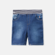 BOY SHORT JEANS DARK BLUE ELASTICBAND