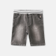 BOY SHORT JEANS GREY ELASTICBAND